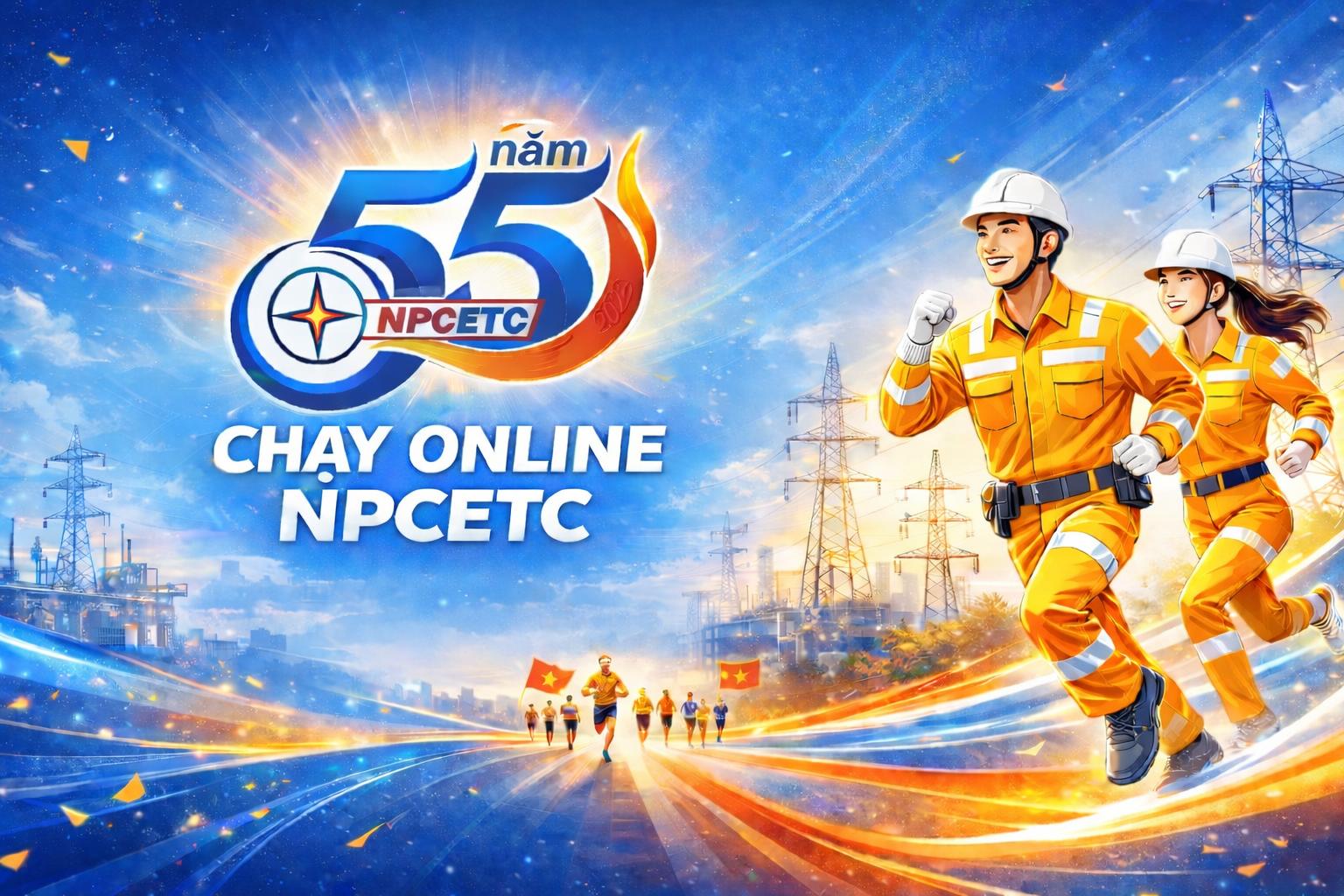 Giải chạy bộ đi bộ online Chào mừng 55 năm thành lập Công ty TNHH MTV Thí nghiệm điện miền Bắc