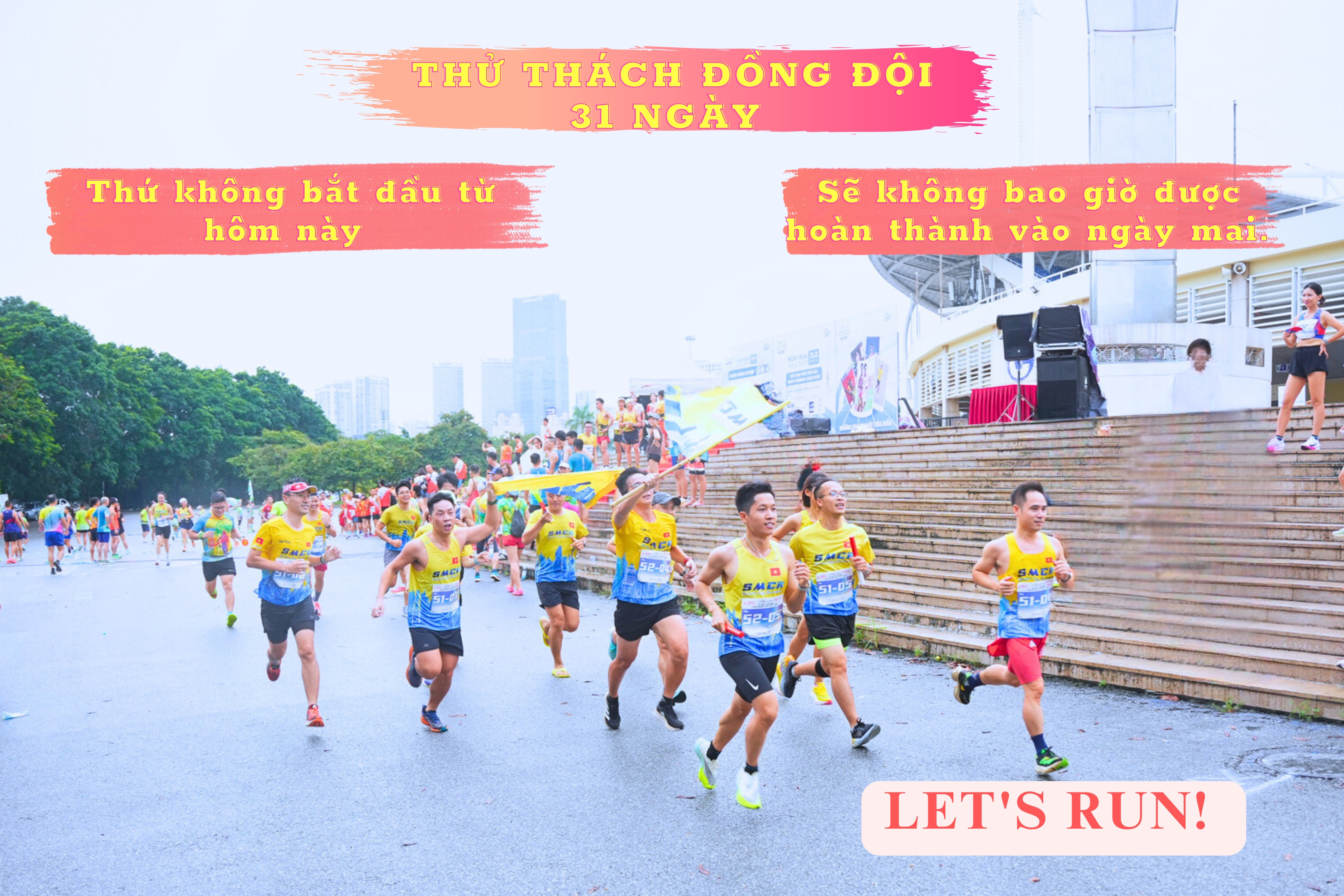 THỬ THÁCH ĐỒNG ĐỘI 31 NGÀY - CMSN SMART CITY RUNNERS 2 TUỔI