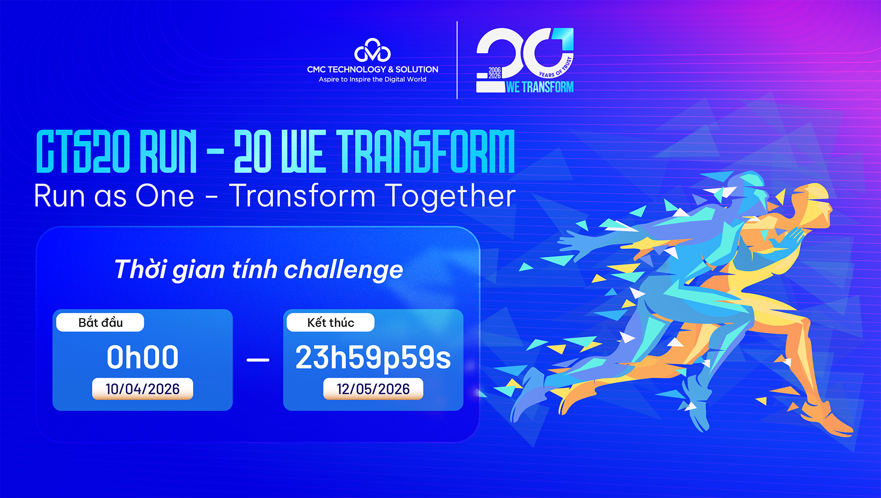 GIẢI CHẠY CTS20 RUN – 20 WE TRANSFORM