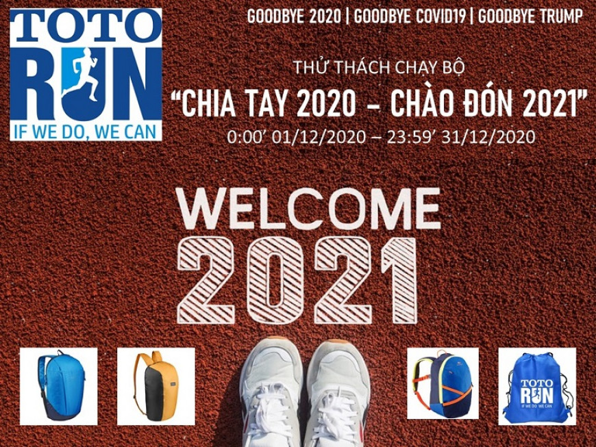 Thử thách chạy bộ CHIA TAY 2020 - CHÀO ĐÓN 2021