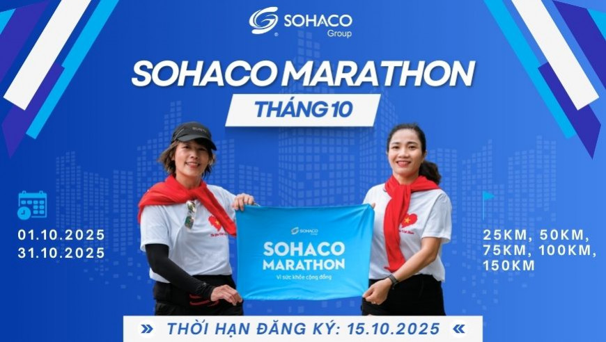 Sohaco Marathon 2025 - Giải chạy duy trì tháng 10