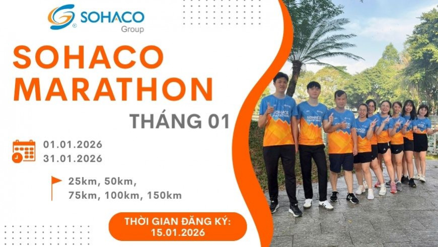 Sohaco Marathon 2026 - Giải chạy tháng 01