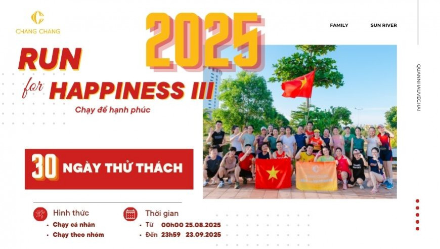 CHANG CHANG 2025 – RUN FOR HAPPINESS MÙA 3 – CHẠY ĐỂ HẠNH PHÚC