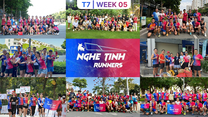 NGHỆ TĨNH RUNNERS - Thử thách Tuần 5 tháng 07 - 2026