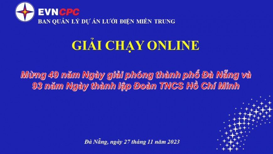 Giải chạy online Mừng 49 năm Ngày giải phóng thành phố Đà Nẵng và 93 năm Ngày thành lập Đoàn TNCS Hồ Chí Minh