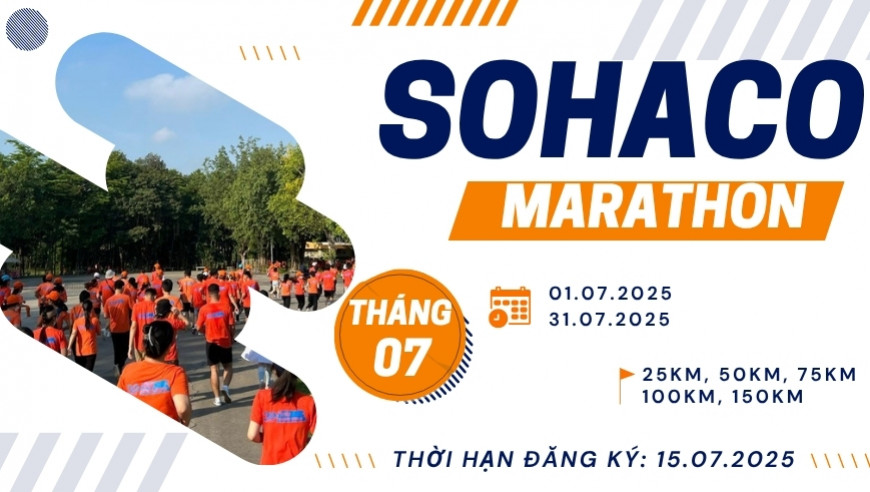 Sohaco Marathon 2025 - Giải chạy duy trì tháng 7