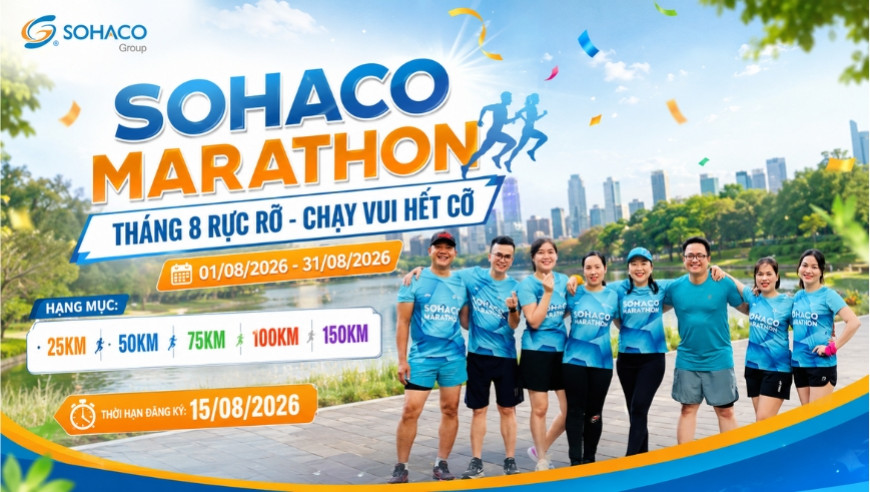 Sohaco Marathon 2026 -- THÁNG 8 RỰC RỠ - CHẠY VUI HẾT CỠ
