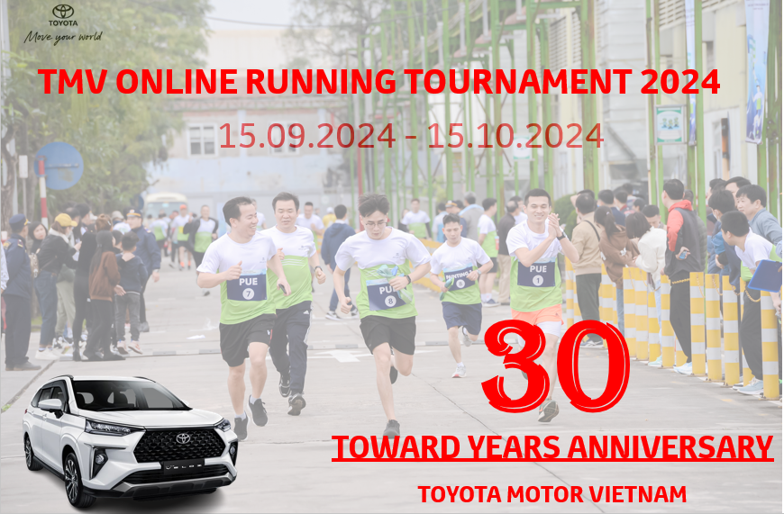 2024 Online Running Toward 30 Years Anniversary Toyota Motor Vietnam