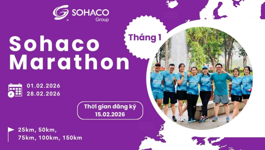 Sohaco Marathon 2026 - Giải chạy tháng 02