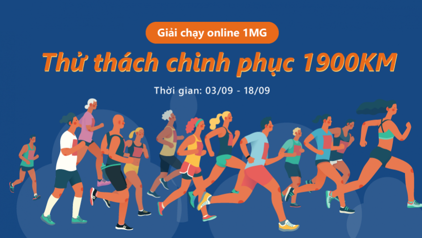 GIẢI CHẠY ONLINE ONE MOUNT GROUP - THỬ THÁCH CHINH PHỤC 1900KM