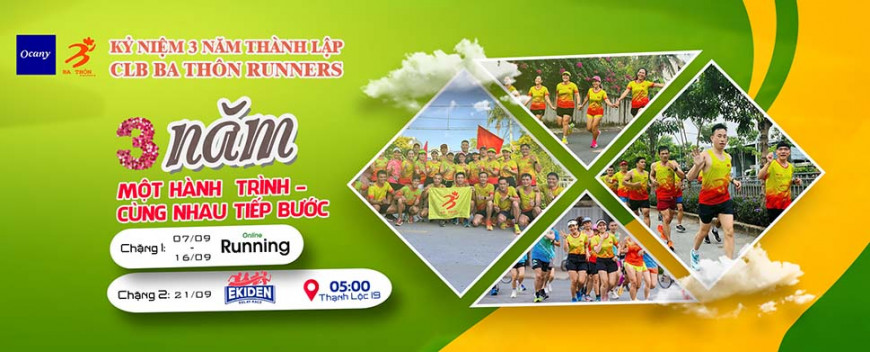 KỶ NIỆM 3 NĂM THÀNH LẬP CLB BA THÔN RUNNERS