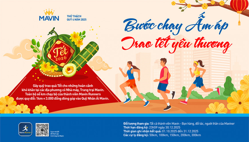 MAVIN RUNNER BƯỚC CHẠY ẤM ÁP – TRAO TẾT YÊU THƯƠNG