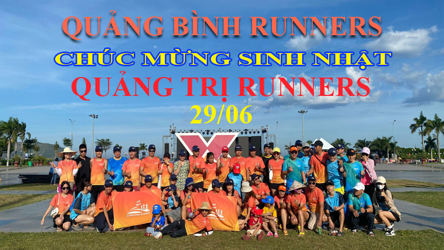 Quảng Bình Runners Chúc mừng sinh nhật Quảng Trị Runners