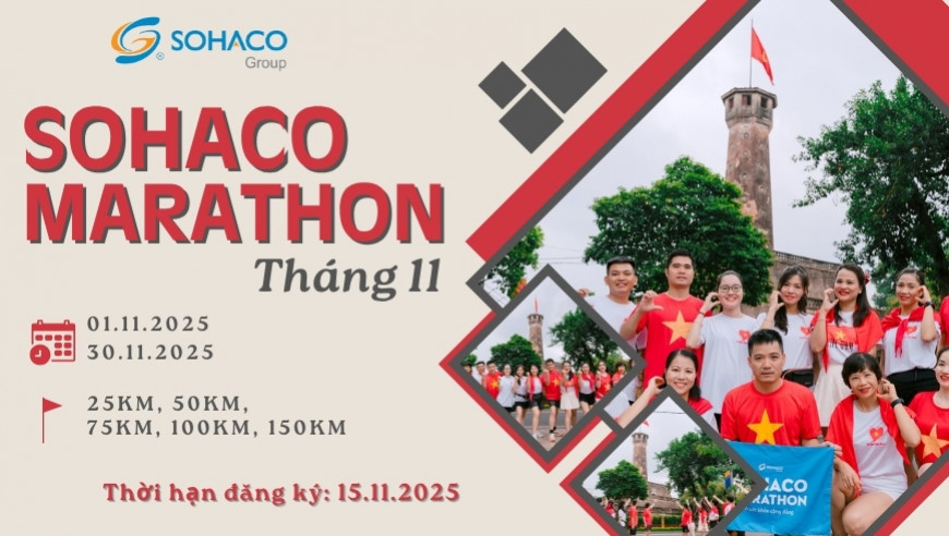 Sohaco Marathon 2025 - Giải chạy duy trì tháng 11