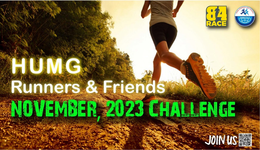 HUMG RUNNERS AND FRIENDS - NOVEMBER, 2023 CHALLENGE