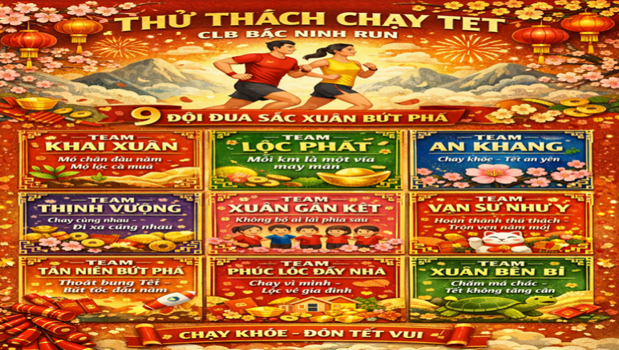 BẮC NINH RUN - CHẠY XUÂN GẮN KẾT - TẾT KHÔNG TĂNG CÂN 2026