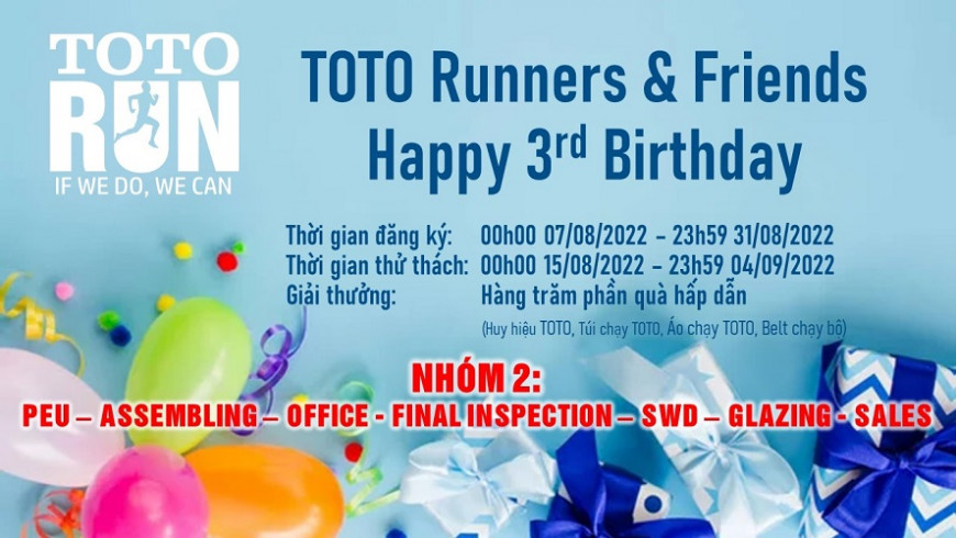 TOTO Runners And Friends – Happy 3rd Birthday NHÓM II