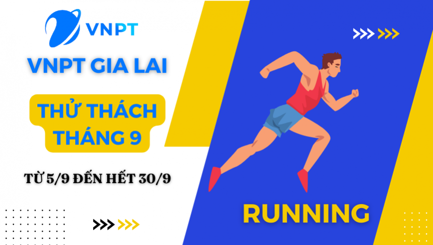VNPT Gia Lai Runner thử thách tháng 9