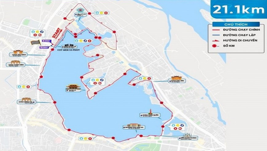 HALF MARATHON HỒ TÂY - 21 KM