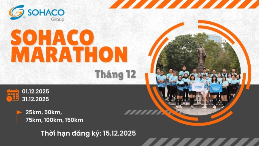 Sohaco Marathon 2025 - Giải chạy duy trì tháng 12