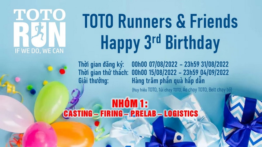 TOTO Runners And Friends – Happy 3rd Birthday NHÓM I