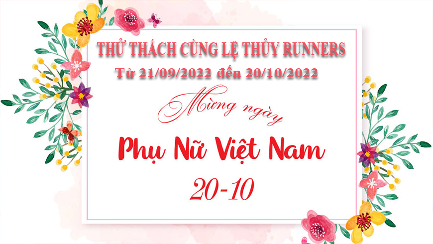 THỬ THÁCH CÙNG LỆ THỦY RUNNER CHÀO MỪNG NGÀY 20-10