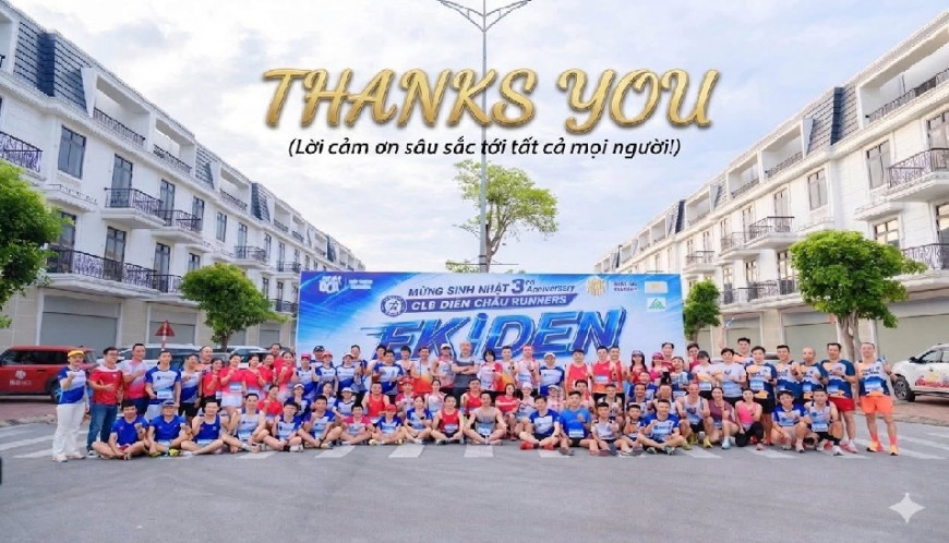 DIỄN CHÂU RUNNERS CHALLENG NHỮNG BƯỚC CHÂN HÙNG THIÊNG CHAO MỪNG CÁCH MẠNG THÁNG 8