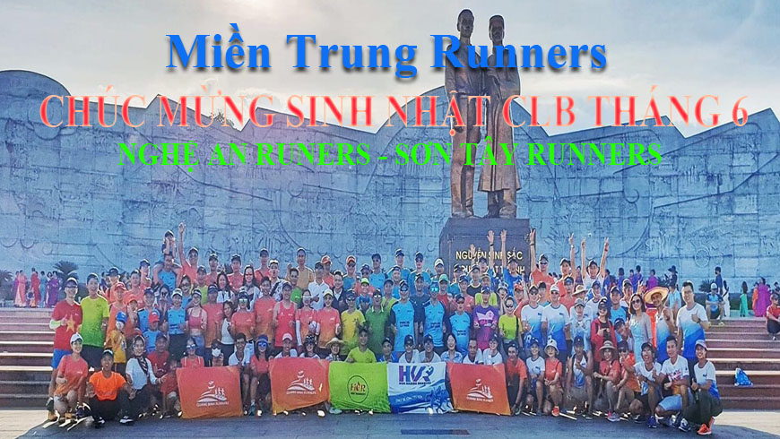Miền Trung Runners Chúc mừng sinh nhật CLB trong tháng 6 NAR - STR - QTR
