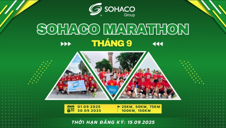 Sohaco Marathon 2025 - Giải chạy duy trì tháng 9