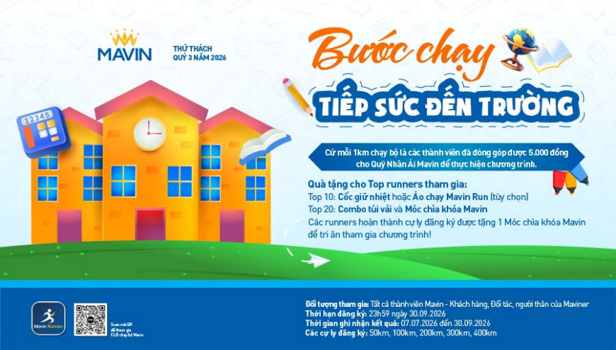 MAVIN RUNNER Bước chạy tiếp sức đến trường