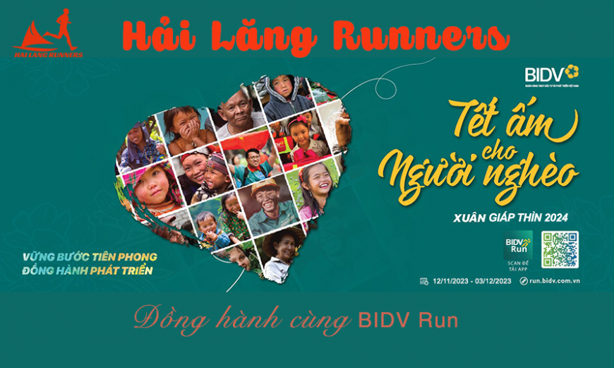 Hải Lăng Runners - Thử thách tháng 11 đồng hành cùng Tết Ấm cho người nghèo