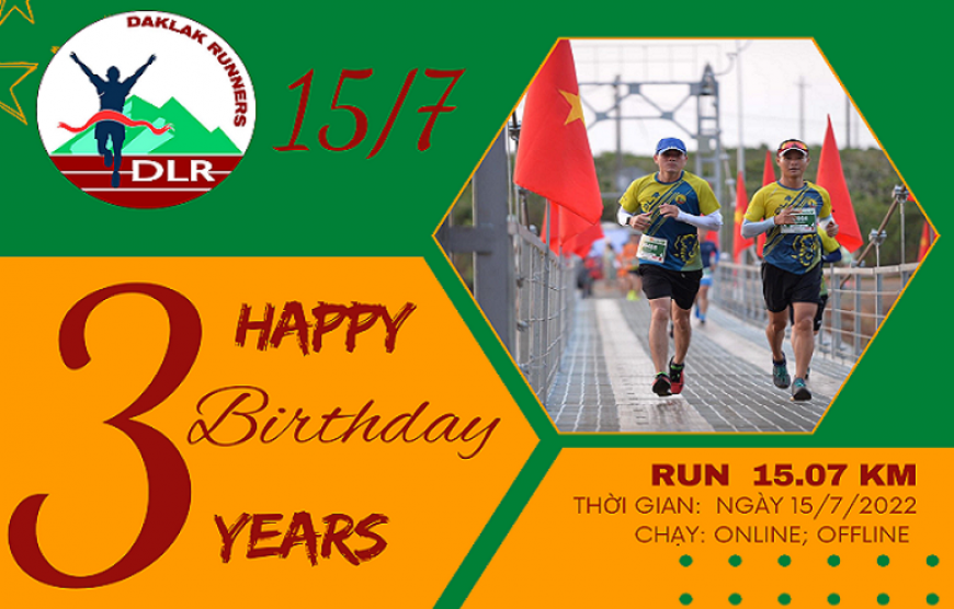DAKLAK RUNNERS - Chúc mừng sinh nhật 3 tuổi