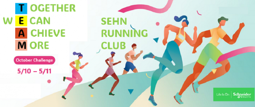 SEHN Running Club Oct Challenge - Together We Can Achieve More