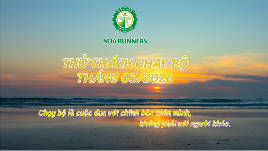 NDAR - Thử thách chạy bộ tháng 5-2026