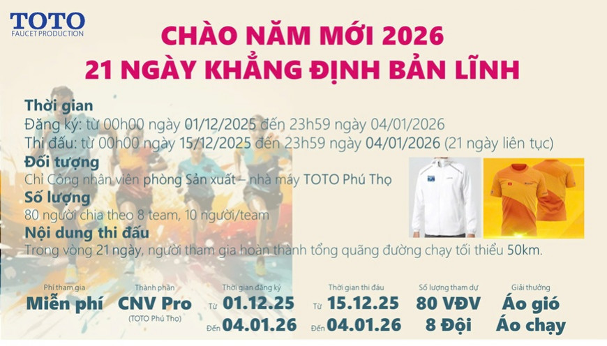 CHÀO NĂM MỚI 2026 - 21 NGÀY KHẲNG ĐỊNH BẢN LĨNH