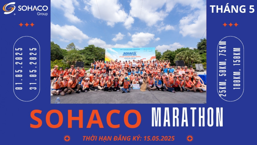 Sohaco Marathon 2025 - Giải chạy duy trì tháng 5