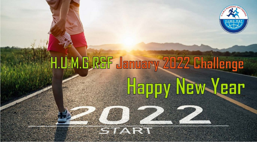 HUMG Runners and Friends January 2022 Challenge - Happy New Year