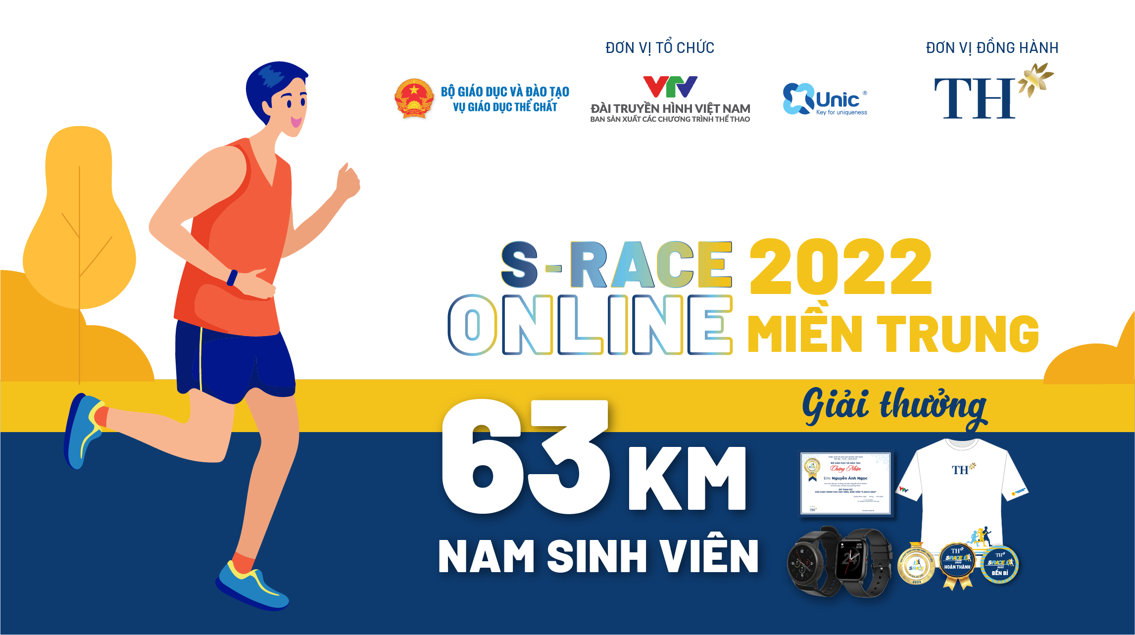 63 KM NAM SINH VIÊN (S-Race Online miền Trung) - Thử thách chạy bộ - Unlimited Chain