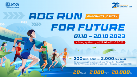 GIẢI CHẠY TRỰC TUYẾN: ADG RUN FOR FUTURE