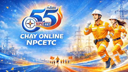 Giải chạy bộ đi bộ online Chào mừng 55 năm thành lập Công ty TNHH MTV Thí nghiệm điện miền Bắc