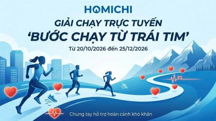 GIẢI CHẠY TRỰC TUYẾN KHỐI HOMICHI BƯỚC CHẠY TỪ TRÁI TIM