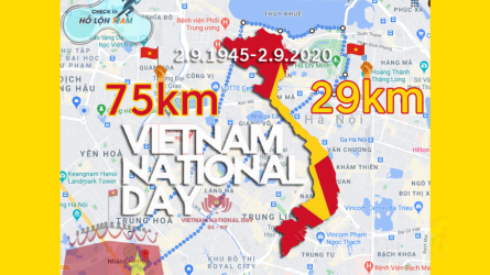 Chạy mừng 75 năm Quốc Khánh Việt Nam ????????