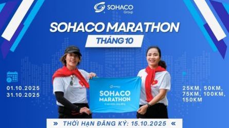 Sohaco Marathon 2025 - Giải chạy duy trì tháng 10