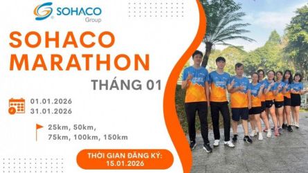 Sohaco Marathon 2026 - Giải chạy tháng 01