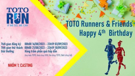 TOTO Runners And Friends - Happy 4th Birthday