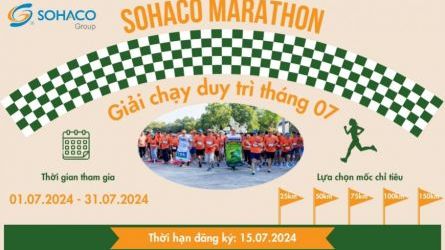 Sohaco Marathon 2024 - Giải chạy duy trì tháng 07