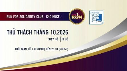 K40 HUCE RUN FOR SOLIDARITY-Challenge Tháng 10- 2026