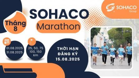 Sohaco Marathon 2025 - Giải chạy duy trì tháng 8
