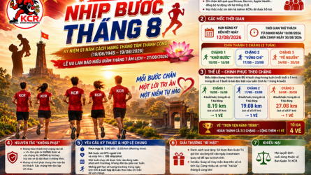 Challenge KCRs - NHỊP BƯỚC THÁNG 8