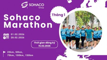 Sohaco Marathon 2026 - Giải chạy tháng 02